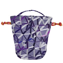3d Lovely Geo Lines Ix Drawstring Bucket Bag by Uniqued