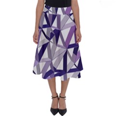 3d Lovely Geo Lines X Perfect Length Midi Skirt by Uniqued