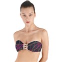 3D Lovely GEO Lines XI Twist Bandeau Bikini Top View1