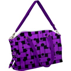 Weaved Bubbles At Strings, Purple, Violet Color Canvas Crossbody Bag by Casemiro