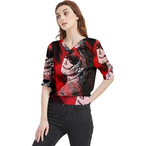 Shaman Quarter Sleeve Blouse by MRNStudios