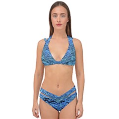 Blue Waves Flow Series 2 Double Strap Halter Bikini Set by DimitriosArt