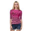 Pink  Waves Flow Series 1 Quarter Sleeve Raglan Tee View1