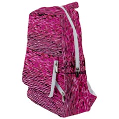Pink  Waves Flow Series 1 Travelers  Backpack by DimitriosArt
