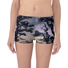 Sunset Coastal Park Landscape, Montevideo Uruguay Reversible Boyleg Bikini Bottoms by dflcprintsclothing