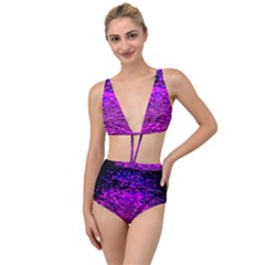 Magenta Waves Flow Series 1 Tied Up Two Piece Swimsuit by DimitriosArt