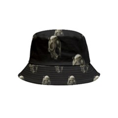 Creepy Head Sculpture With Respirator Motif Pattern Inside Out Bucket Hat (kids) by dflcprintsclothing