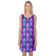 Abstract Sleeveless Satin Nightdress by SychEva