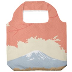 Fuji Mountain Reusable Grocery Tote Bag by Givinglala