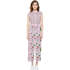 Office Time Women s Frill Top Chiffon Jumpsuit by SychEva