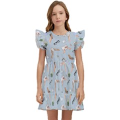 Office Kids  Winged Sleeve Dress by SychEva