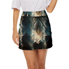 Fractal Mini Front Wrap Skirt by Sparkle