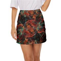 Fractal Mini Front Wrap Skirt by Sparkle