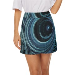 Fractal Mini Front Wrap Skirt by Sparkle
