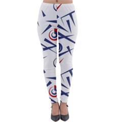 Abstract Pattern Geometric Backgrounds   Lightweight Velour Leggings by Eskimos