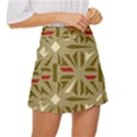 Abstract pattern geometric backgrounds   Mini Front Wrap Skirt View3