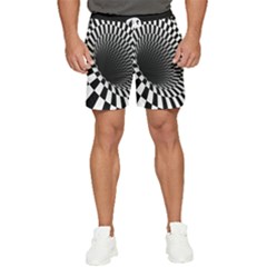 3d Optical Illusion, Dark Hole, Funny Effect Men s Runner Shorts by Casemiro