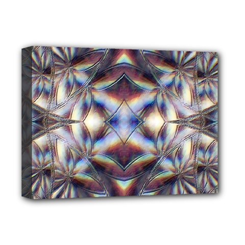 Diamonds And Flowers Deluxe Canvas 16  X 12  (stretched)  by MRNStudios