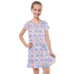 Notepads Pens And Pencils Kids  Cross Web Dress by SychEva
