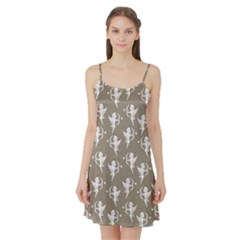 Cupid Pattern Satin Night Slip by Valentinaart