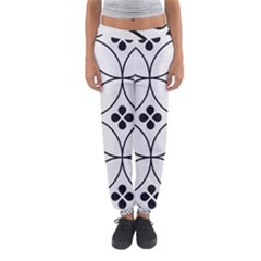 Black And White Pattern Women s Jogger Sweatpants by Valentinaart
