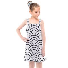 Black And White Pattern Kids  Overall Dress by Valentinaart