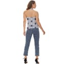 Black and white pattern Basic Halter Top View4