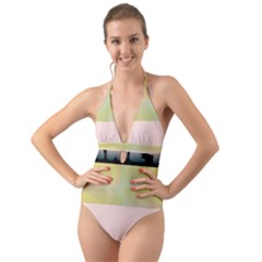 Janet 1 Halter Cut-out One Piece Swimsuit by Janetaudreywilson