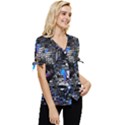 Spin Cycle Bow Sleeve Button Up Top View3