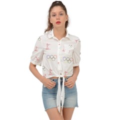 Types Of Sports Tie Front Shirt  by UniqueThings
