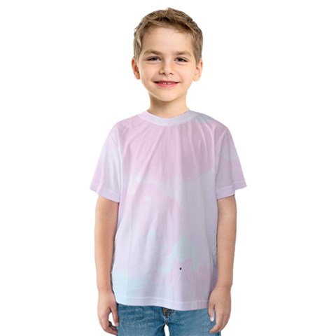 Watercolor Clouds Kids  Sport Mesh Tee by Littlebird