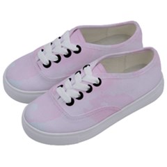 Watercolor Clouds Kids  Classic Low Top Sneakers by Littlebird