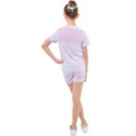 watercolor clouds Kids  Mesh Tee and Shorts Set View2