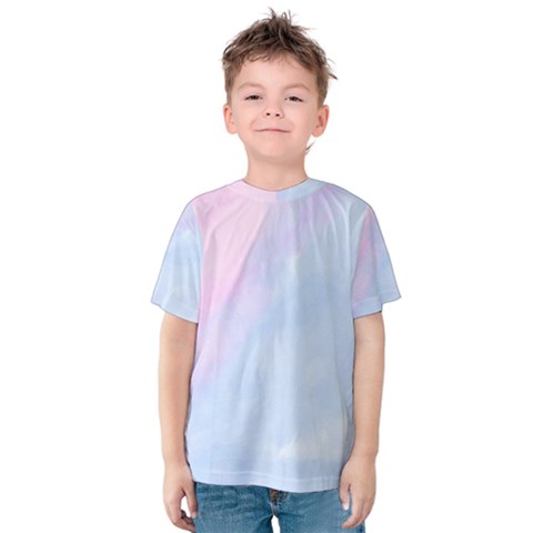 Watercolor Clouds2 Kids  Cotton Tee by Littlebird