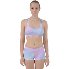 Watercolor Clouds2 Perfect Fit Gym Set by Littlebird