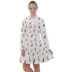 Cute Rabbit All Frills Chiffon Dress by SychEva