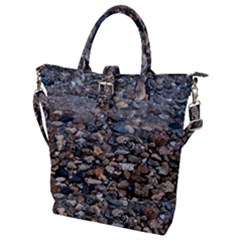 On The Rocks Buckle Top Tote Bag by DimitriosArt