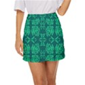 Abstract pattern geometric backgrounds   Mini Front Wrap Skirt View1