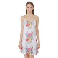 Flamingos Satin Night Slip by Sparkle