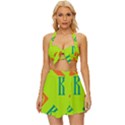 Abstract pattern geometric backgrounds   Vintage Style Bikini Top and Skirt Set  View1
