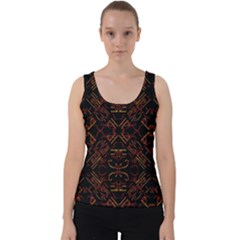 Abstract Pattern Geometric Backgrounds   Velvet Tank Top by Eskimos