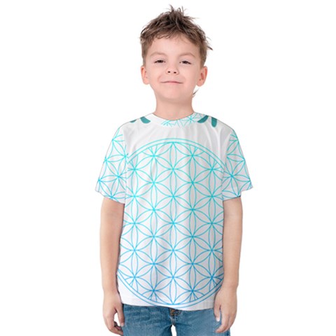 Flower Of Life  Kids  Cotton Tee by tony4urban