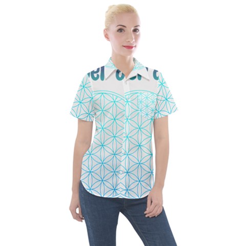 Flower Of Life  Women s Short Sleeve Pocket Shirt by tony4urban