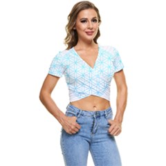 Flower Of Life  Short Sleeve Foldover Tee by tony4urban
