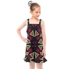 Abstract Pattern Geometric Backgrounds   Kids  Overall Dress by Eskimos