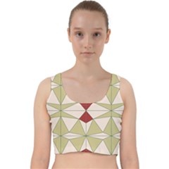 Abstract Pattern Geometric Backgrounds   Velvet Racer Back Crop Top by Eskimos