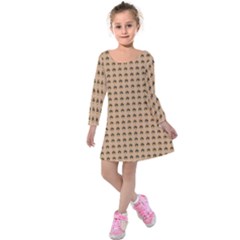 Olimedbege Kids  Long Sleeve Velvet Dress by violetheavensky