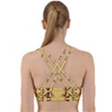 Abstract pattern geometric backgrounds   Back Weave Sports Bra View2