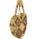 Abstract pattern geometric backgrounds   Giant Heart Shaped Tote View4