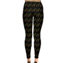 Fern Pattern 2 Black Inside Out Leggings View2